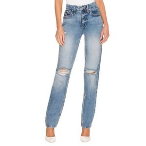 NEW Good American Good 90's Icon Straight Leg Jeans Indigo 065 Womens 8 29